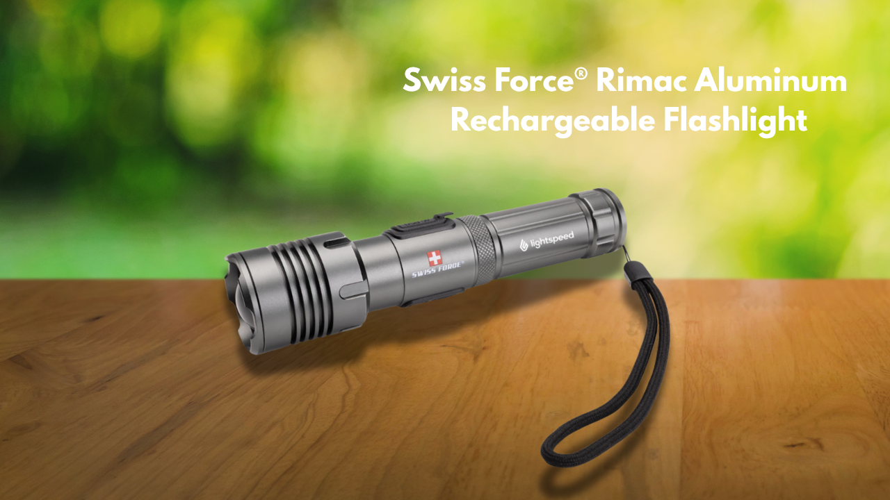 Swiss Force&#174; Rimac Aluminum Rechargeable Flashlight