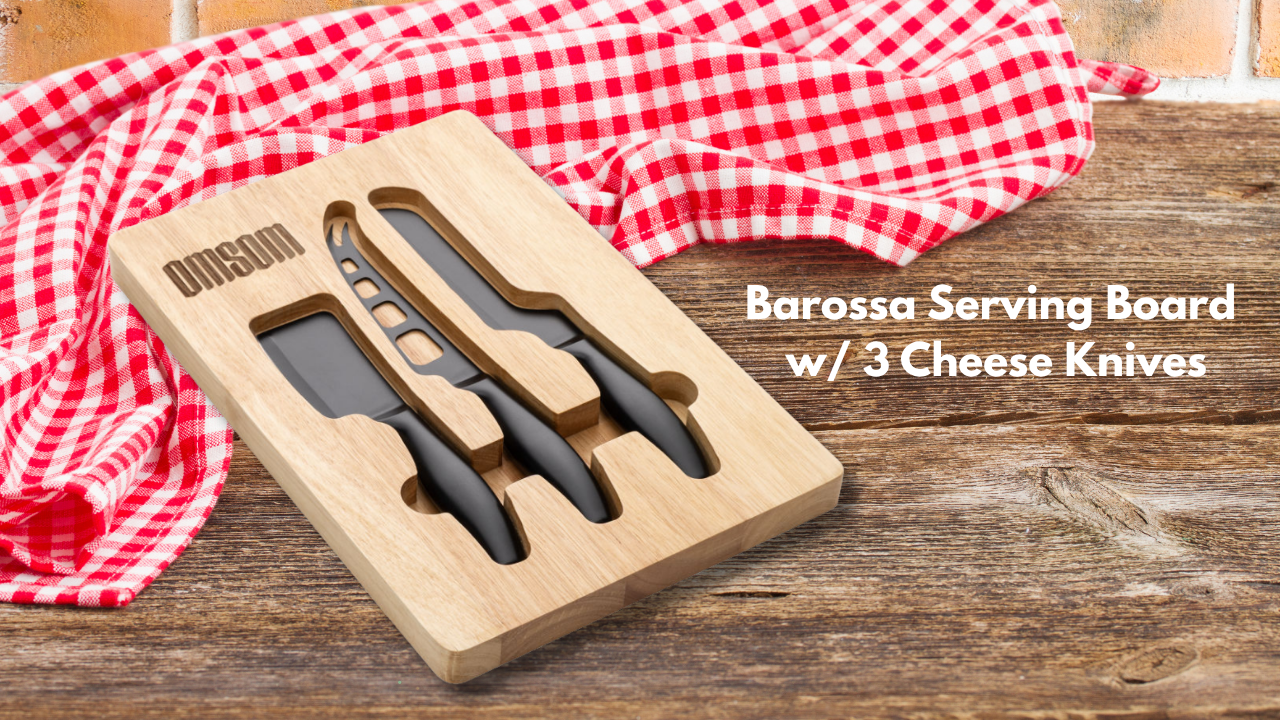 Barossa Serving Board w/ 3 Cheese Knives