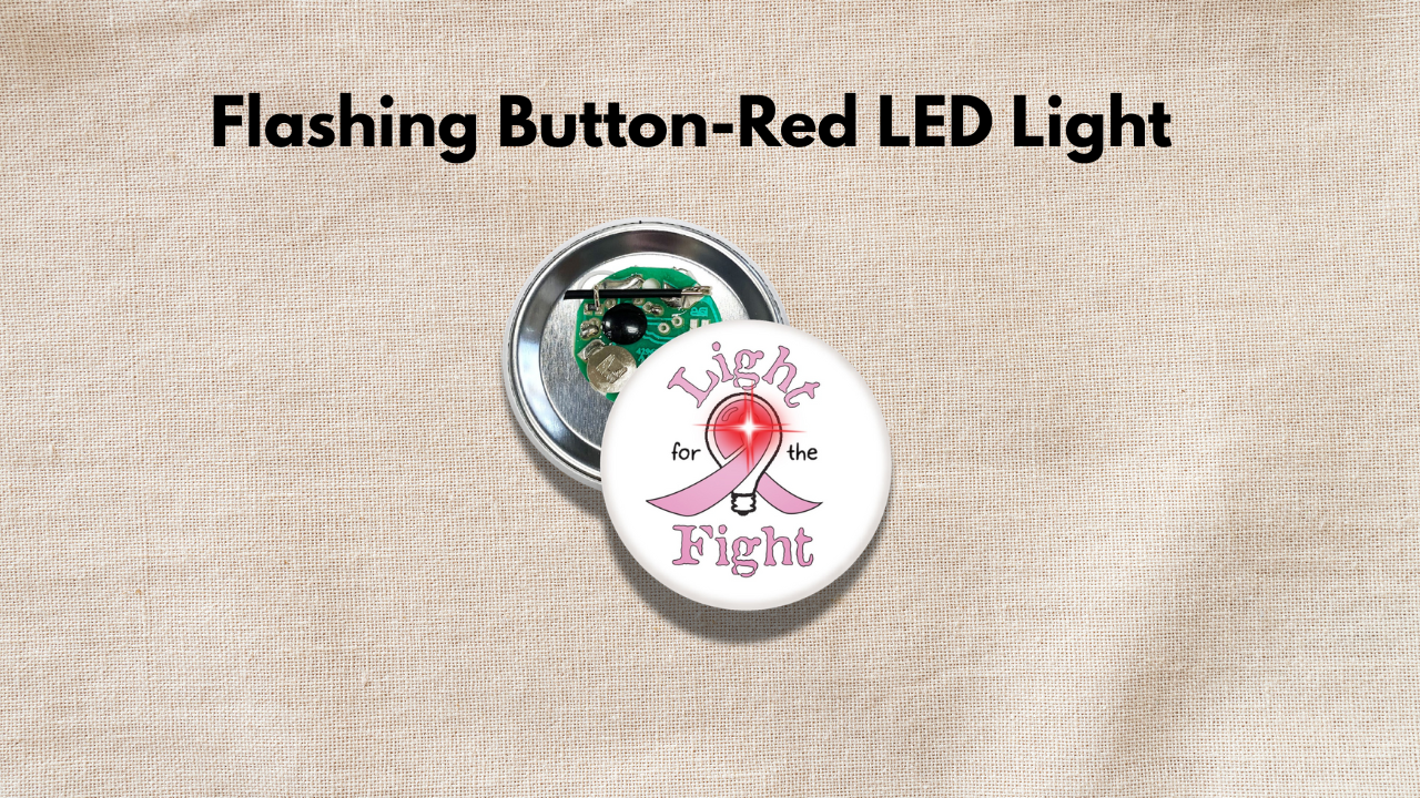 Flashing Button – Red LED Light