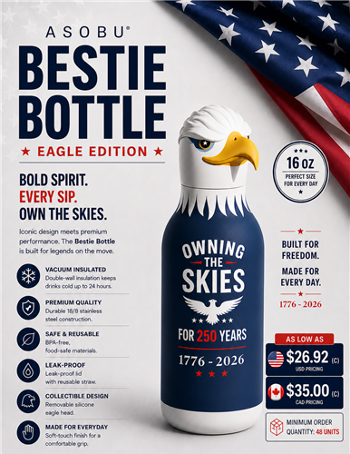 The Eagle Has Landed… Meet the Newest Addition to the Bestie Bottle Lineup