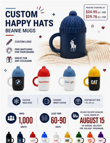 🎁 The Holiday Gift Nobody Else Has: Custom Asobu Happy Hats™ Mugs
