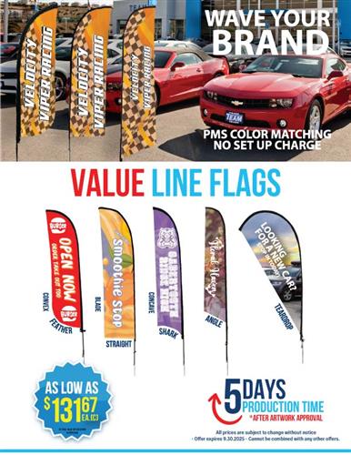 New Value Flags at a Lower Price
