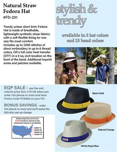 EQP Sale on Trendy Unisex Fedora