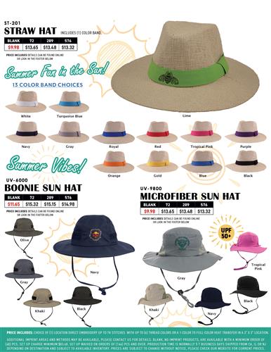 Great New Unisex Fedoras and Boonie Hats