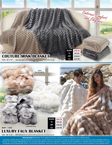 Luxurious Faux Mink Blankets