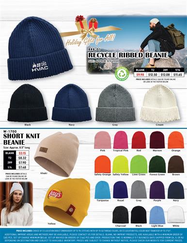 Sustainable Fabric Knit Beanie