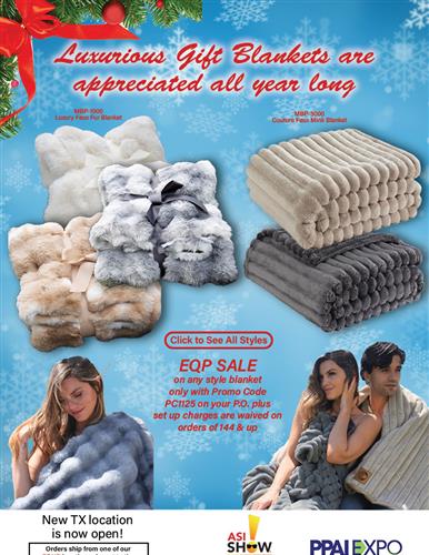 EQP Special on Luxurious Gift Blankets from Apollo USA