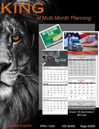 Advertise with Multi Month Planning Calendars