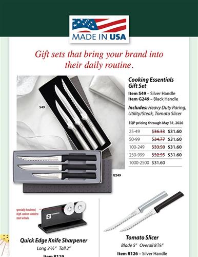 A Gift That Gets Used Every Day - An engraved knife set that is practical, memorable, and built to l