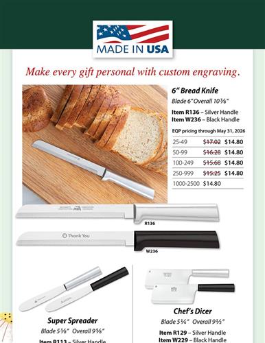 Spring Gifting Essentials - Custom-lasered USA-made cutlery makes a meaningful and lasting gift.