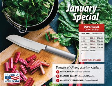 January's Extended Deal: A Cook's Knife at EQP Pricing!