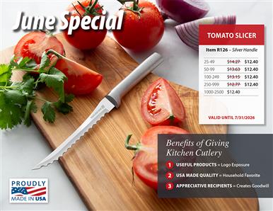 NEW June Special: Branded Tomato Slicer