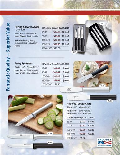 The Holiday Catalog is Here! View Cutlery on EQP.