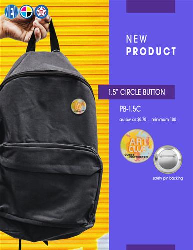 🔥 NEW 1.5" Metal Button 🔥