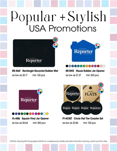 Popular + Stylish USA Made Promos