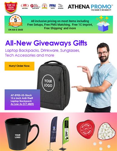 Laptops, Backpacks, Drinkware, Sunglasses, Tech Accessories & More!