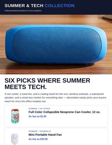Six Picks Where Summer Meets Tech.