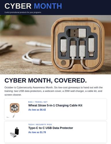Cyber Month, Covered.