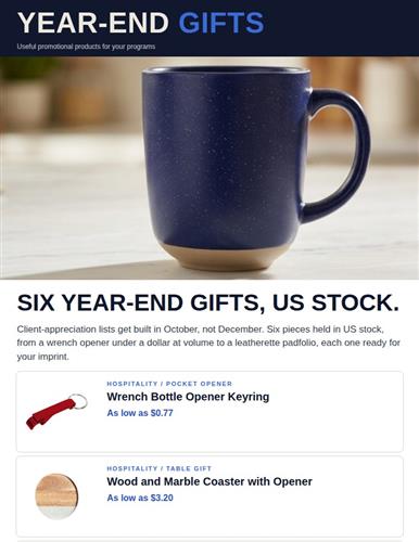 Six Year-End Gifts, US Stock.