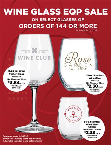Limited Time Sale on Popular Wine Glasses