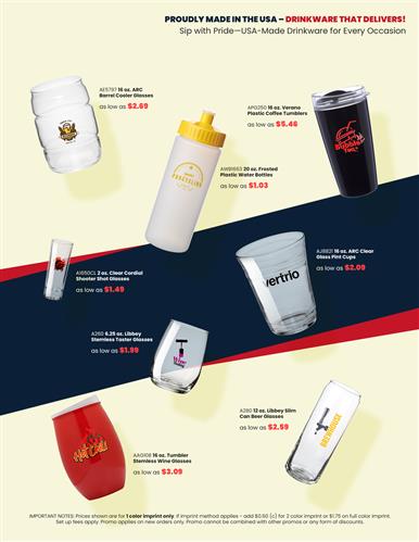 Drinkware That Delivers!