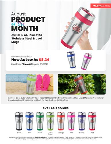 Product of the Month: Save 10% on Our Tumbler