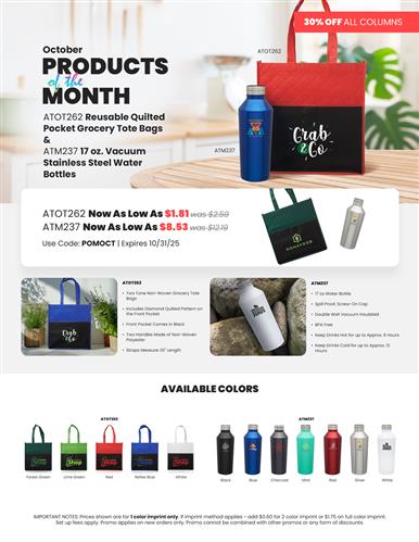 Get 30% OFF Our Products of the Month