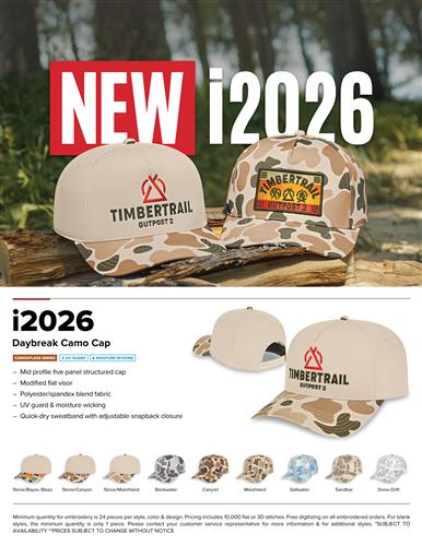 New Daybreak Camo Cap – Now Available!