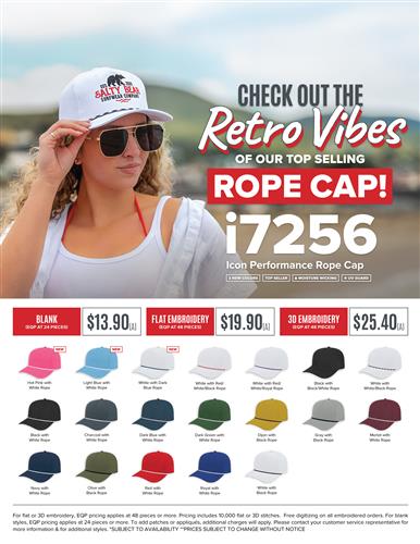 Check Out The Retro Vibes Of Our Top Selling Rope Cap!