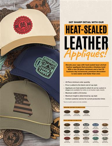 Heat-Sealed Leather Appliqués!