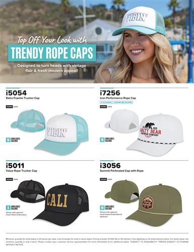 Trendy Rope Caps!
