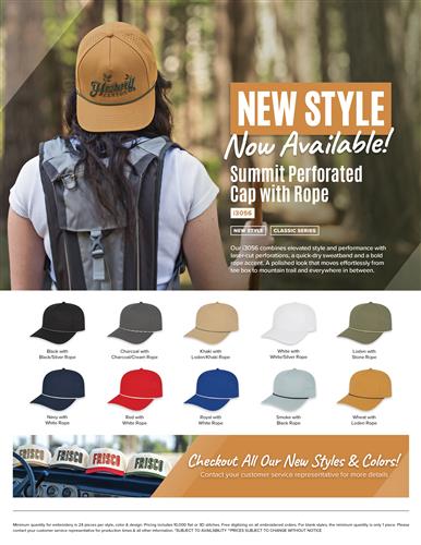 New Perforated Cap with Rope!
