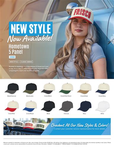 New Hometown 5 Panel Cap!