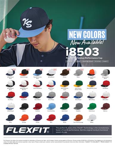 Flexfit&#174; Perforated Performance Cap with New Colors!
