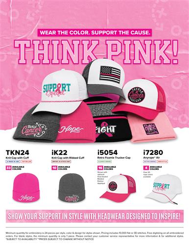 Wear the Color. Support the Cause. Think Pink!