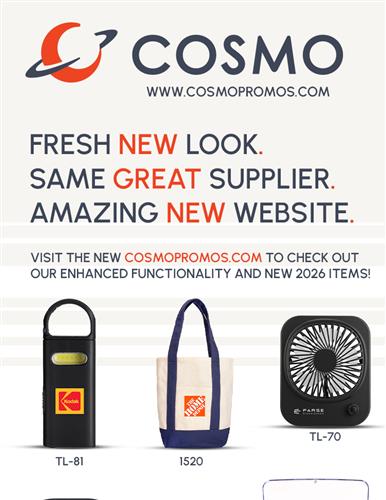 Fresh New Look.  Same Great Supplier.  Welcome to the New COSMO.