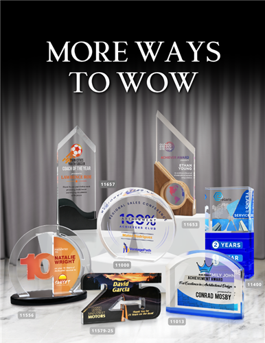 More Ways To Wow - Modern Recognition with Acrylic Awards