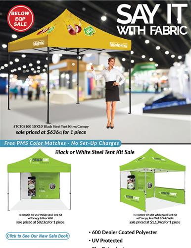 Below EQP Full Color Tent Sale from DMP