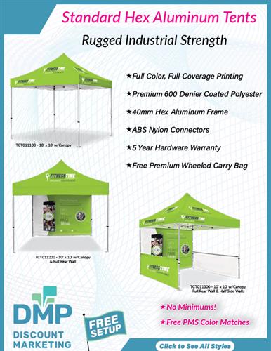 Standard Hex Aluminum Tents