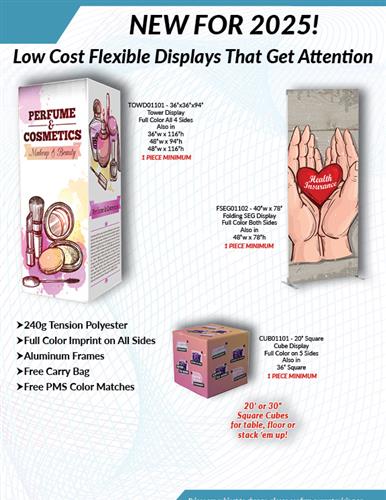 New Cube and Tower Displays from DMP