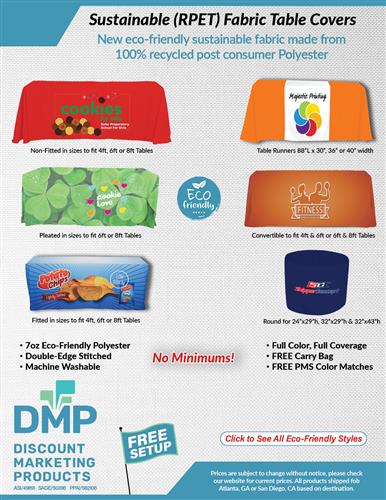 Sustainable Fabric Full Color Table Covers