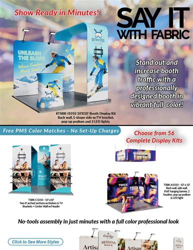 Professionally Designed Tradeshow Booth Kits from DMP