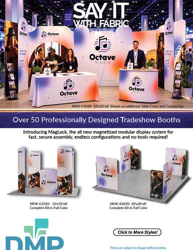 Over 50 New Professionally Designed Tradeshow Booths
