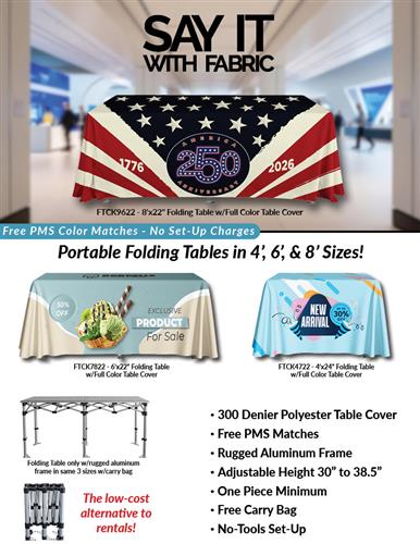 NEW Portable Folding Display Tables