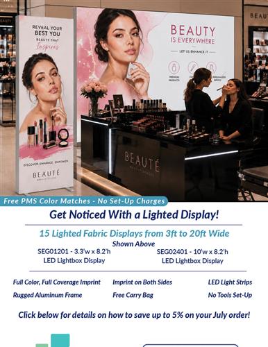 New Fabric Lighted Displays from DMP
