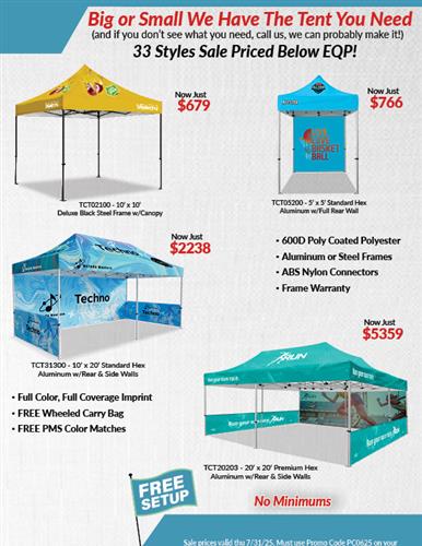 Below EQP Tent Sale from DMP