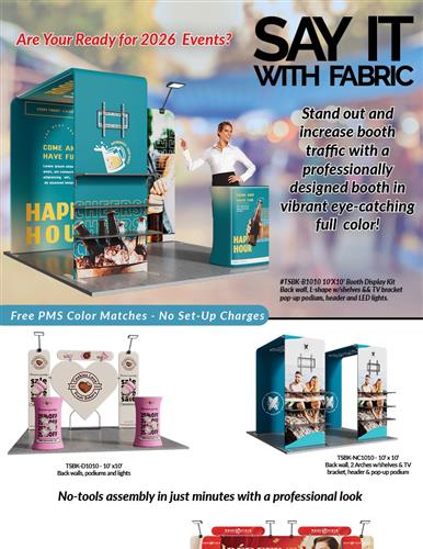 NEW Professionally Designed Tradeshow Booths