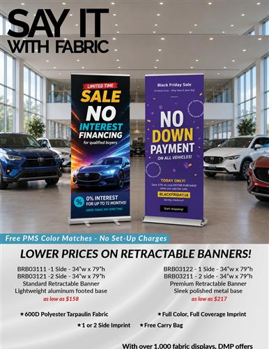Full Color Retractable Banners from DMP