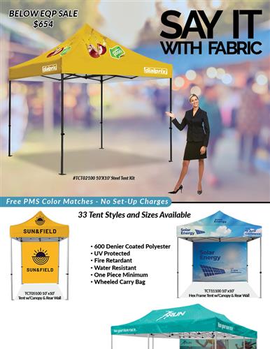 Below EQP Tent Sale from DMP