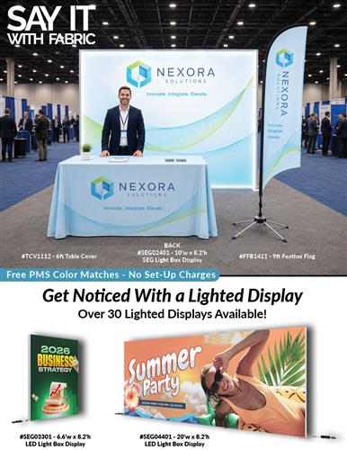 Get Noticed with A Lighted Trade Show Display